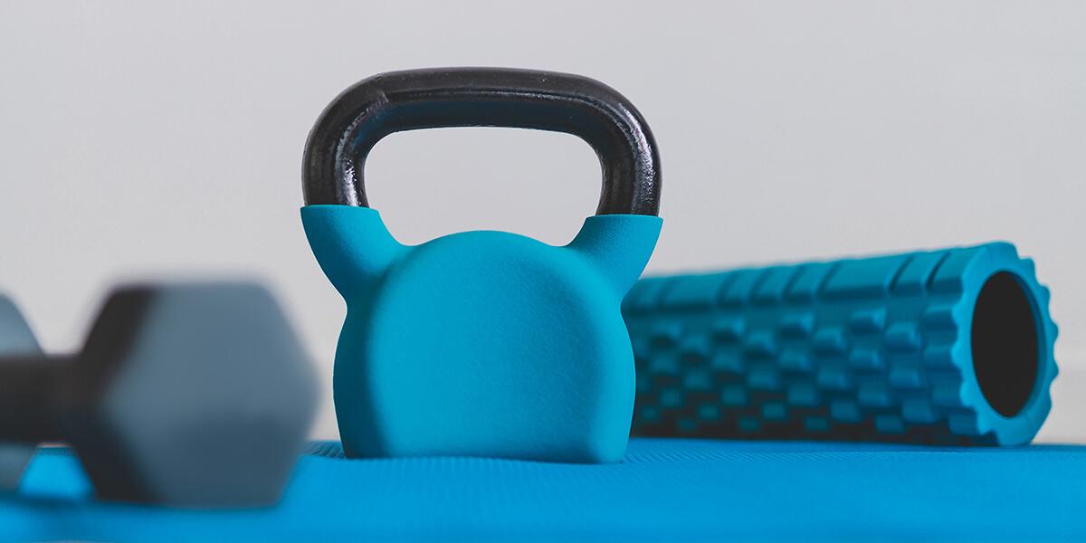 fitness equipment and exercise mat